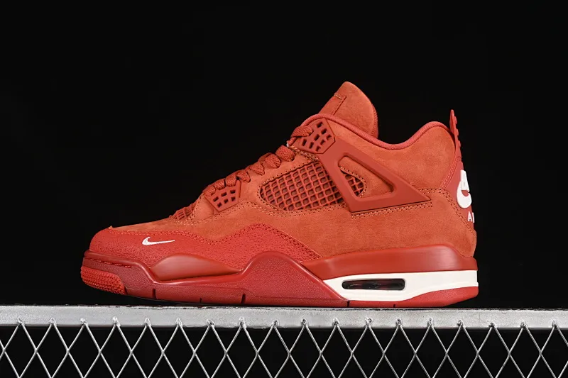 All categories Air Jordan Jordan series basketball shoes Air Jordan 4 OG version Nigel Sylvester x Air Jordan 4 OG "Brick By Brick" AJ4 Joe 4 Orange Brown Suede HF4340-800